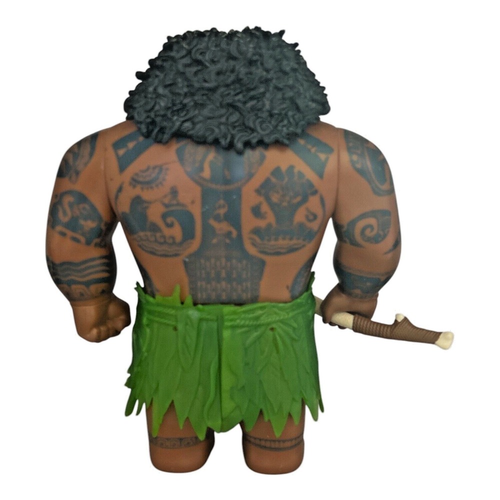 Disney Moana MAUI Figure Doll 11" 2015 Hasbro Toy Includes Hook Demi God - Picture 7 of 7